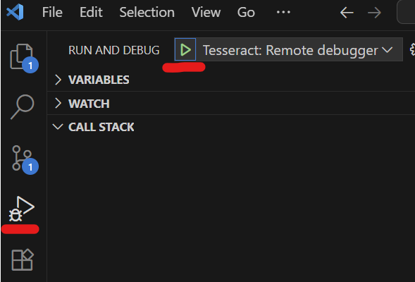 Starting remote debug session in VScode